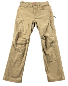 LL Bean Lined Utility Carpenter Pants 30X29 Brown Reinforced Knee 5-Pocket Jeans - Picture 1 of 10