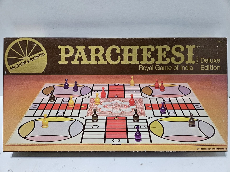 Juego Parcheesi 1982 edición de lujo de Selchow & Righter completo Foto 1 de 4