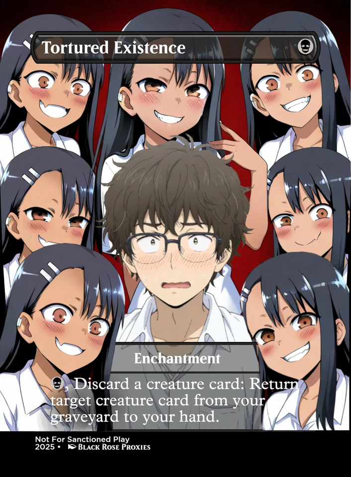 Tortured Existence - MTG Anime Custom - Playtest - Image 1 of 1