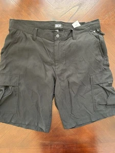 DKNY Men's Black Cargo Shorts size 32 - Picture 1 of 6