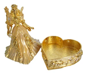 Kirks Folly FAIRY GODMOTHER Remember the Magic Trinket Box, Heart Base, in Box - Picture 1 of 9
