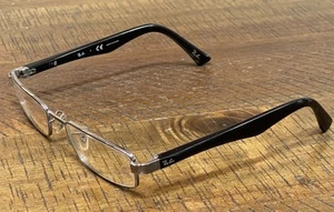 Ray-Ban RB6192 2502 Eyeglasses Frames Black Silver Rectangular 48-17-130 - Picture 1 of 12
