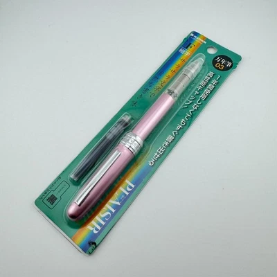 Pluma Estilográfica Platinum Plaisir Aluminio Rosa Acero Fino Nuevo en Caja Foto 1 de 2