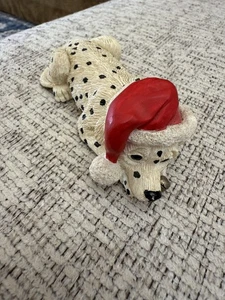 Kathy Wise Sammlerstück 1995 Dalmatiner Weihnachtsmütze und Glocke  - Bild 1 von 8