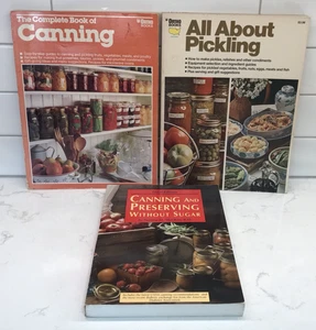 Vintage Canning Books Pickles & Preserves Cookbooks Homestead Lot of 3 - Imagen 1 de 23