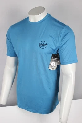 Volcom Men's Stone Stamp Short SleeveThrashgaurd Loose Fit Large Blue UPF 50+ - Image 1 of 3