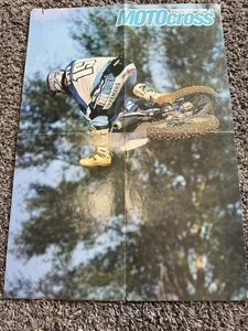 Vintage Transworld Motocross Poster Yamaha Thor Rider #19 & Kawasaki #5 - Bild 1 von 9