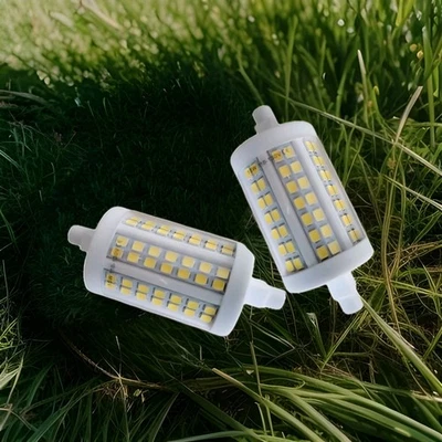 LUSTA 15W R7s LED Light Bulb White AC 12OV. Linear Tube Ceramic 360 Degree. 2 Pc - Image 1 of 4