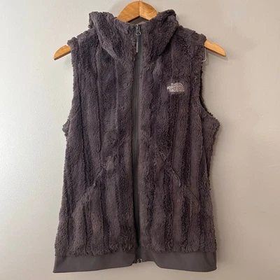 Chaleco The North Face Furlander Mujer M Gris Púrpura Con Capucha Piel Sintética Cremallera Completa Foto 1 de 4