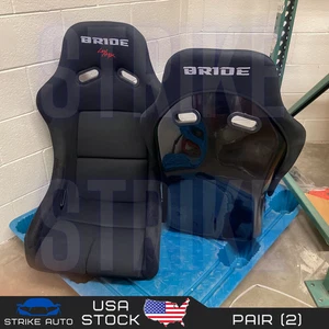 Bride Style Fabric Black In XL Size Seats 2 Pieces US Bucket Seats USA - Picture 1 of 1