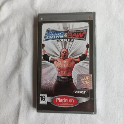SMACK DOWN vs. RAW - 2007 - Platinum Edition  New and sealed for PSP - THQ - Image 1 of 4