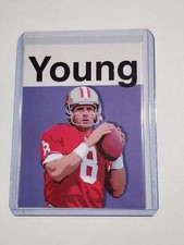 Steve Young Artist Signed Football Art Card 2/10