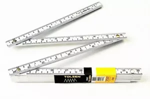 TOLSEN CARPENTERS FOLDING RULER TAPE MEASURE RULE ABS 78" 2 METER 6FT #35047 - Picture 1 of 1