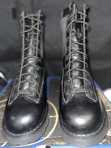 Bates Men's 8" DuraShocks® Lace-to-Toe Side Zip Boot Black - E03140, Size 8.5