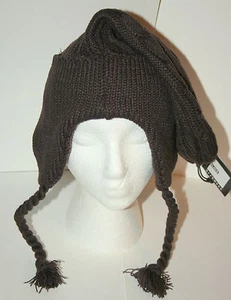 Cappello berretto invernale Block Headwear marrone capelli grandi nuovo etichette maglia OSFM valore $40 - Foto 1 di 5