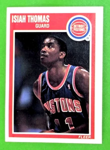 1989-90 Fleer - #50 Isiah Thomas Detroit Pistons NBA Basketball NM - Bild 1 von 2