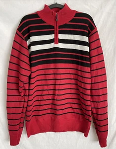 True Rock Herren Langarm Rollkragenpullover Rot Pullover Größe XL - Bild 1 von 15