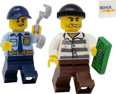 LEGO City Police Officer Minifigure – Collectible New LEGO Figure Chasing Thief - Image 1 of 4
