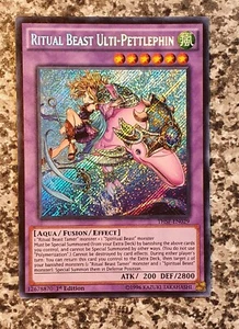 Yugioh THSF-EN029 Ritual Beast Ulti-Pettlephin Secret Rare 1st Edition MINT - Bild 1 von 7