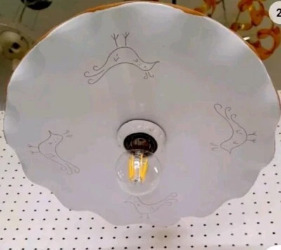 Ceramica Sarda per lampadario a sospensione ricambio sostitutivo bianco 36 cm - Immagine 1 di 4