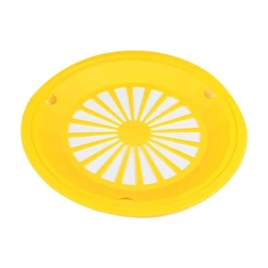 Set of 12 Colorful Reusable Plastic Paper Plate Holders Picnic BBQ Camping Party - Picture 1 of 8