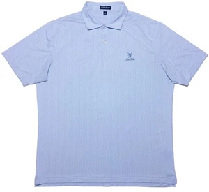 PETER MILLAR Crown Crafted Polo Shirt Lake Nona CC Cars AOP Blue XL - Picture 1 of 14