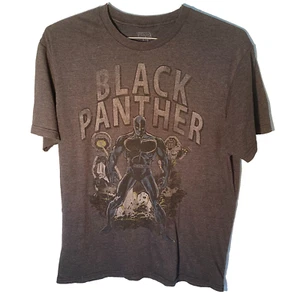 Marvel Unisex Graphic T Shirt Black Panther Comic Book Retro Size Large - Picture 1 of 7