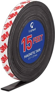 Labphant Magnetic Tape, 15 Feet Magnet Tape Roll (1/2'' Wide x 15 ft Long) - Picture 1 of 1