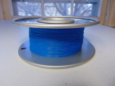 20 feet 34 AWG Silver Plated Copper PTFE Wire Blue SPC Tonearm USA .0155 inch OD - Image 1 of 3