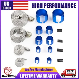 Manguera Trenzada Azul Motor Vestir Kits Radiador Aspirador Fuel Oil Manguito - Imagen 1 de 13