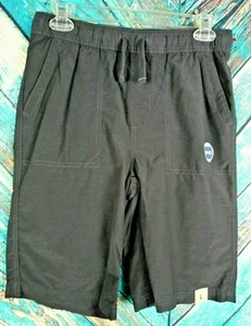 NWT Boys Urban Pipeline Black Flat Front Elastic Waist Shorts Size Large - Picture 1 of 5