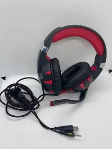 RUNMUS K2 Red Headset for Multiple Platform Gaming Headset FREE SHIPPING b - Picture 1 of 4