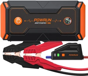 Powrun P-ONE Jump Starter, 2000A Portable Box - Car Starter orange  - Picture 1 of 7