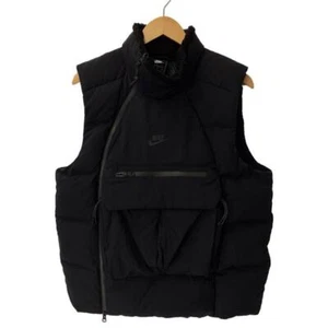 NIKE Down Vest XL Nylon Black 928910-010 Used - Picture 1 of 6