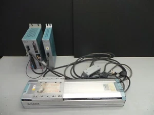 Yamaha F14H05BK-350 Single Axis Linear Actuator 24V Yamaha SRCX-10 Servo Driver - Picture 1 of 7