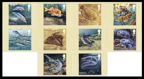 PHQ  stamp postcards Sustainable Fish   2014 Cover