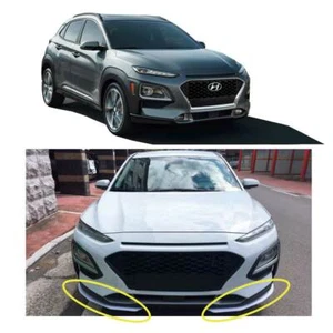 Front Lip Bumper Lower Body Kit White for 2p 2018 2020 Hyundai Kona - Picture 1 of 12