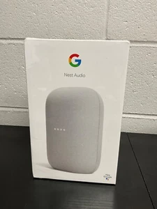 Google Nest Audio Smart Speaker with Google Assistant Voice Control in Chalk - Picture 1 of 5