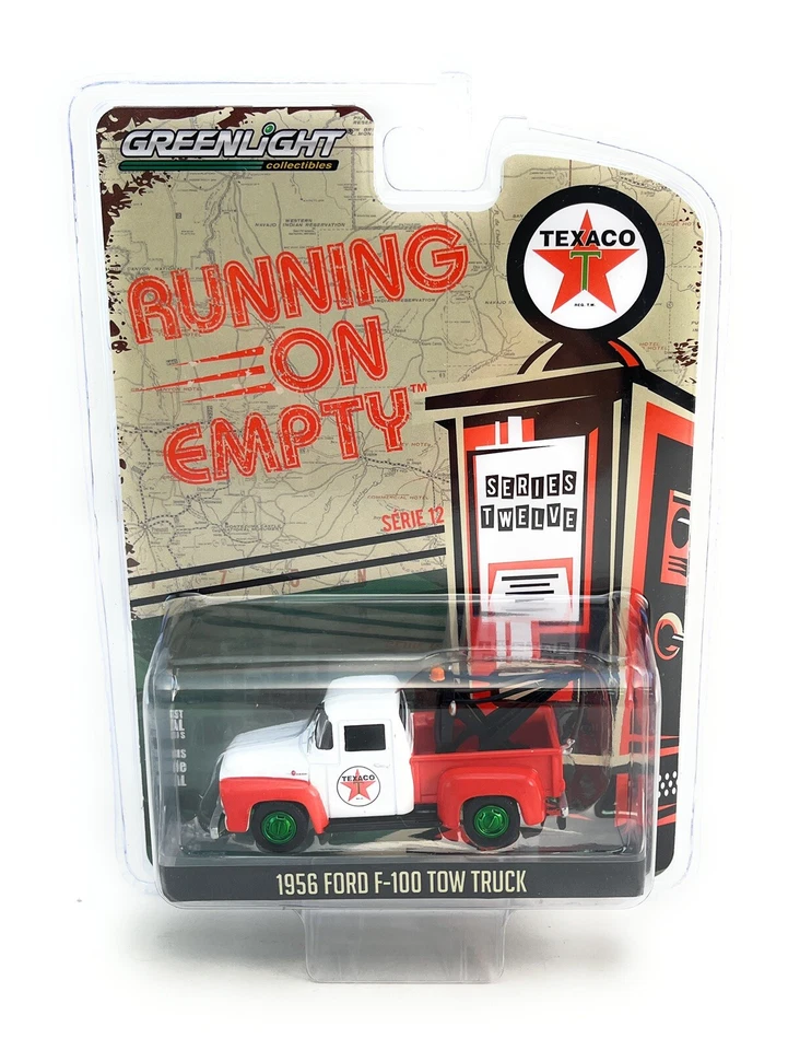Greenlight 1:64 1956 Ford F-100 Tow Truck "Texaco Filling Station"  41120B chase - Image 1 of 1