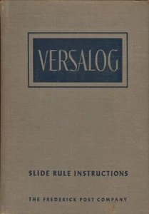 The Versalog Slide Rule: An Instruction Manual 1951 Hardcover - Picture 1 of 5