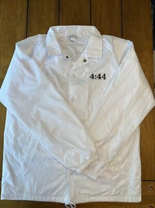 White Raincoat Casual Man’s Jacket Jay-z Tour 4:44 Size XL - Picture 1 of 8