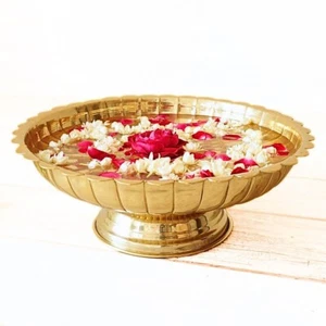 Urli Bowl for Home Decor Round Tray for Living Room Dining Office Flower Urli - Picture 1 of 6