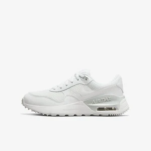 Big Kid's Nike Air Max SYSTM White/White-Pure Platinum (DQ0284 102) - Picture 1 of 6