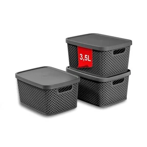 Aufbewahrungsbox Boxen mit Deckel Aufbewahrung Ordnung Kunststoff Plastik Box - Bild 1 von 153