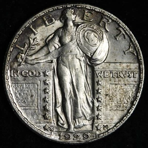 1929-S Standing Liberty Silver Quarter BU UNCIRCULATED MS E308 GYNP - Picture 1 of 2