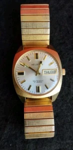 Helbros Self-Winding 17 Jewels Stainless Steel Men's Watch Vintage Free S/H - Picture 1 of 5