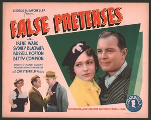 FALSE PRETENSES Lobby Card Set of 8 (Fine+) 1935 Movie Poster Art Irene Ware 263