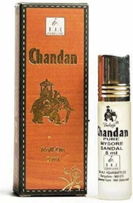 Perfume Balaji Chandan Rollon 8ML Attar. Foto 1 de 3