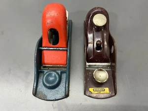 (O) VINTAGE STANLEY BLOCK PLANE SET OF 2 - 118P & C-247 - ALL ORIG - MADE IN USA - Picture 1 of 8