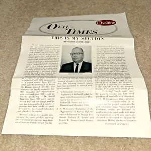 Mär, 1964 OVALTINE FOOD PRODUCTS Co OVAL-TIMES Mitarbeiter Newsletter VILLA PARK IL - Bild 1 von 11